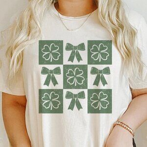 St Patricks Day Bow Shirt, Lucky Patricks Day Shirt Gift